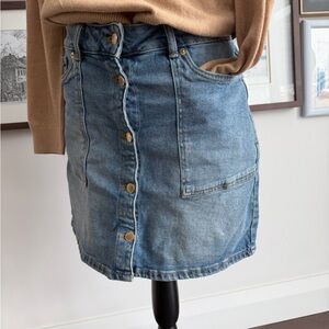 Michael Kors Blue Denim Mini Skirt